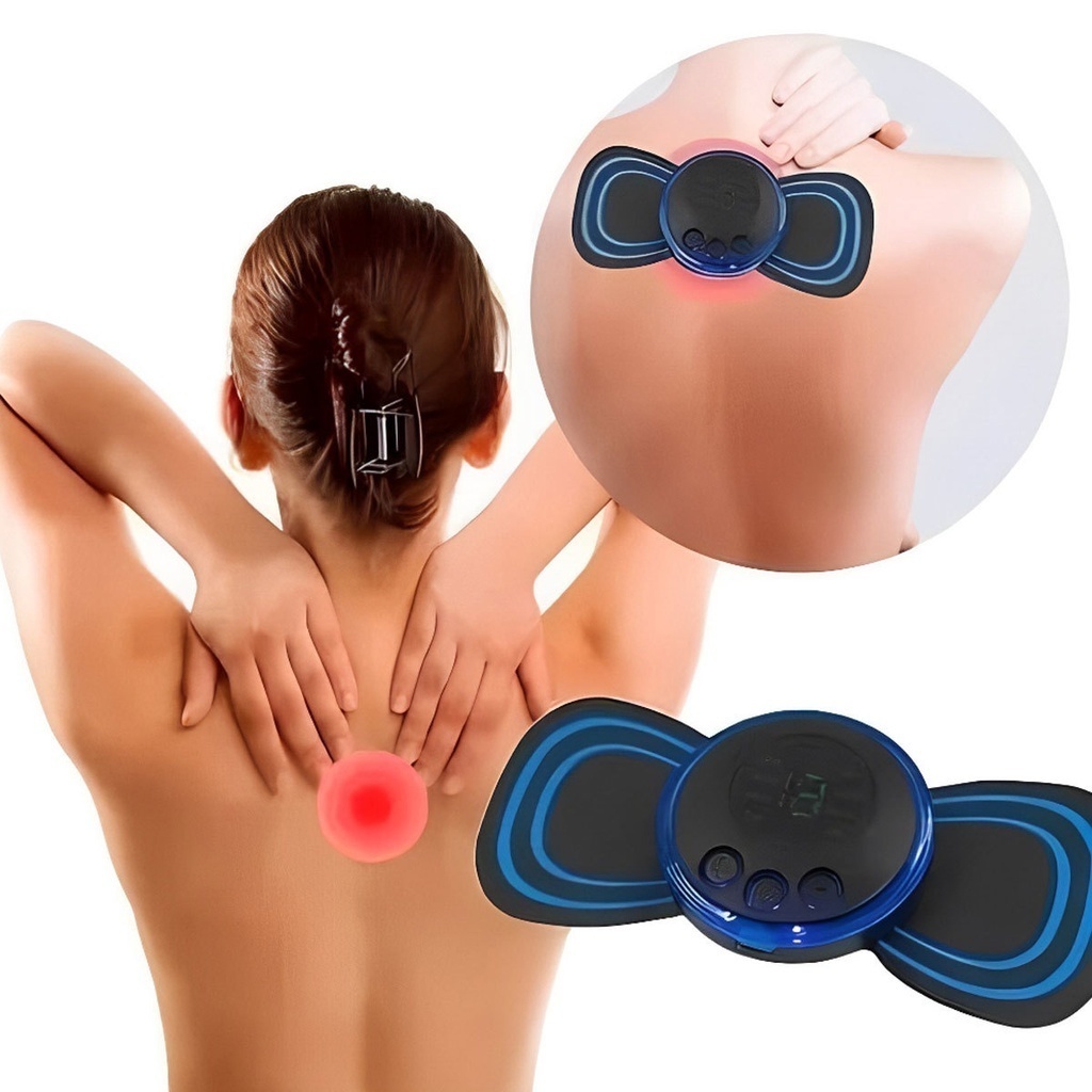Mini Massageador de Cervical Elétrico Portátil Alivia Dores Corpo Pescoço - Imagem 5