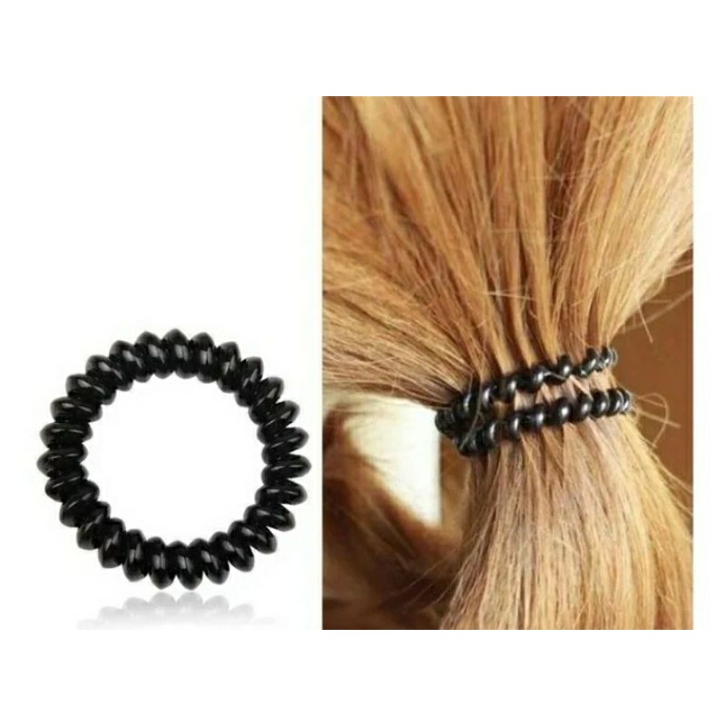 Rabicó Xuxinha De Cabelo Pulseira Fio De Telefone Grande - Imagem 2