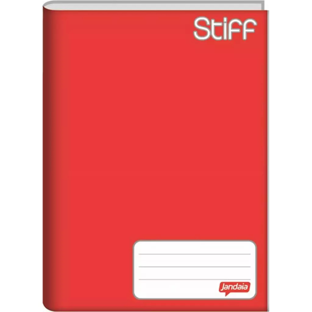 Caderno Brochura Universitário Vermelho Capa Dura 96 Folhas Stiff