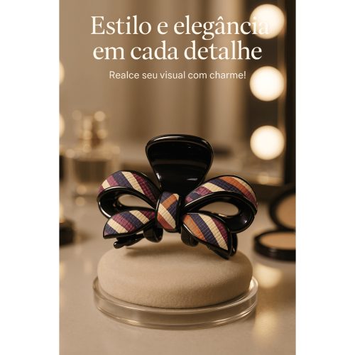 Prendedor de Cabelo Presilha Piranha Luxo Garra Cabelo