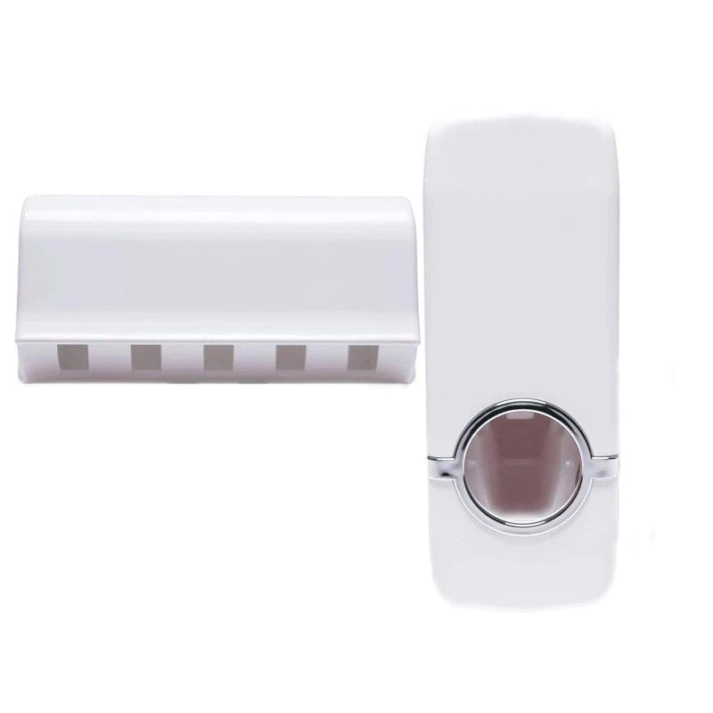 Dispenser de Creme Dental Pasta de Dente Suporte Escova Dente - Imagem 7
