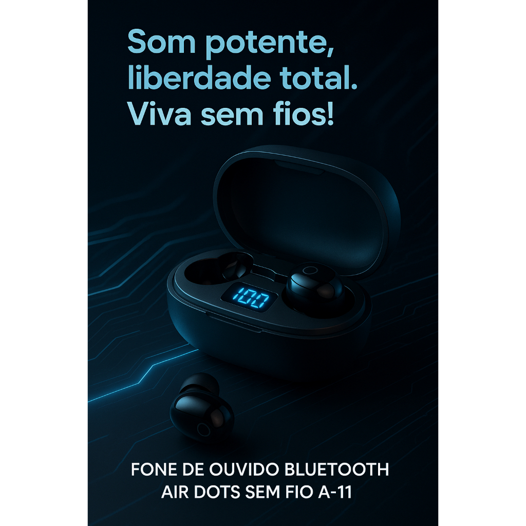 Fone De Ouvido Bluetooth Air Dots sem Fio A-11