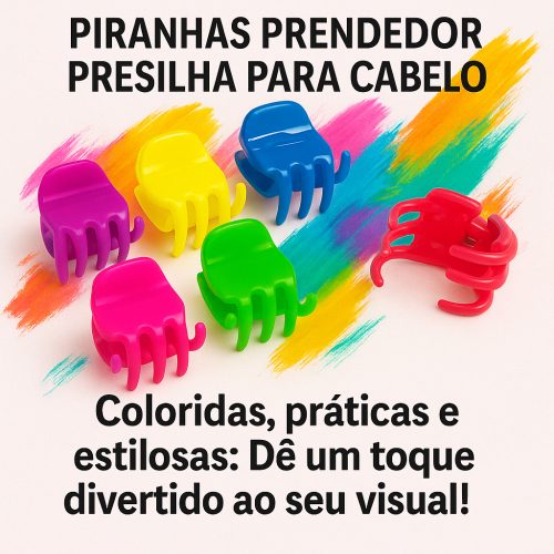 Kit 36 Piranhas Tridente Colorida Atacado Revenda