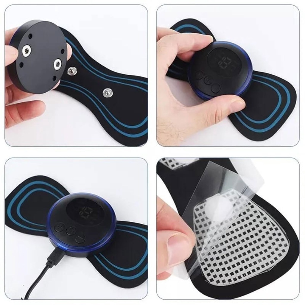 KIT Massageador Elétrico por Impulso Elétrico! Cervical, Lombar e Corpo EMS - Imagem 6