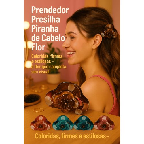 Prendedor Presilha Piranha de cabelo Lacinho Top